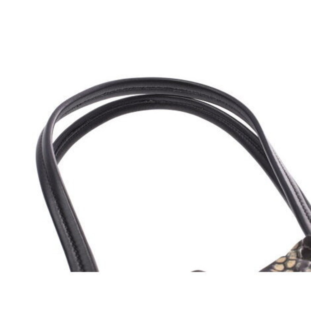 Prada Tote Bag Black Python Pattern Nylon Nappa - image 4